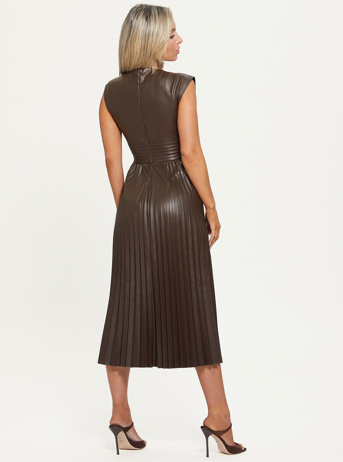 Java Teri Faux Leather Midi Dress Java Teri Faux Leather Midi Dress