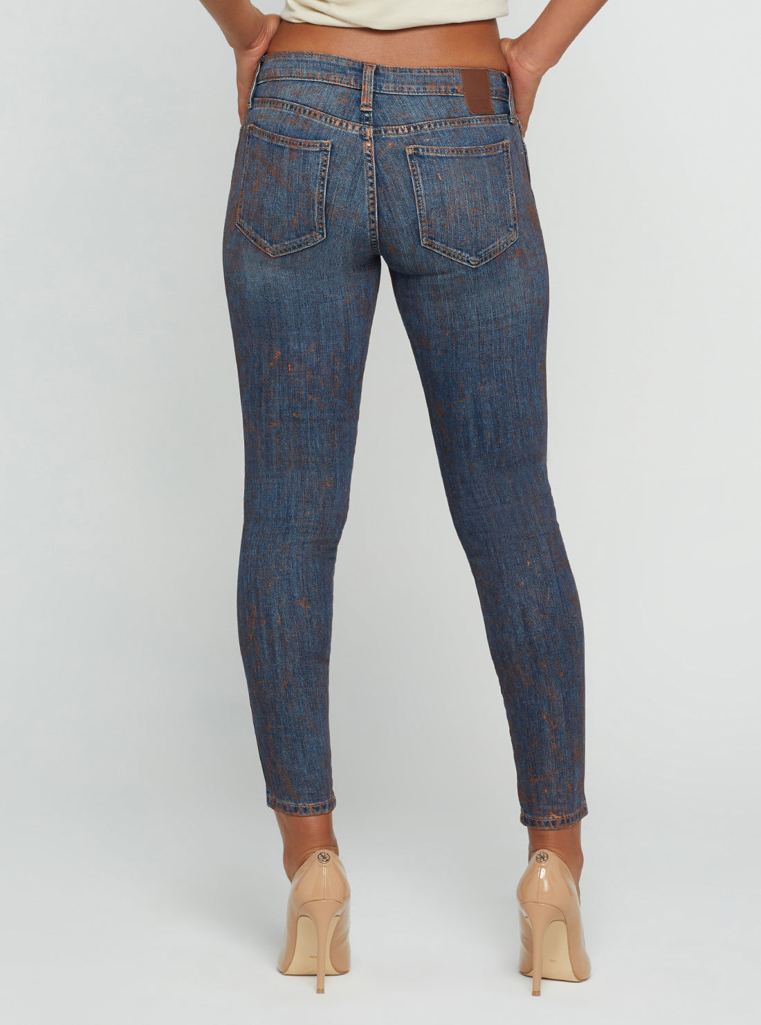 Low-Rise Power Skinny Denim Jeans In Hot Springs Wash Low-Rise Power Skinny Denim Jeans In Hot Springs Wash