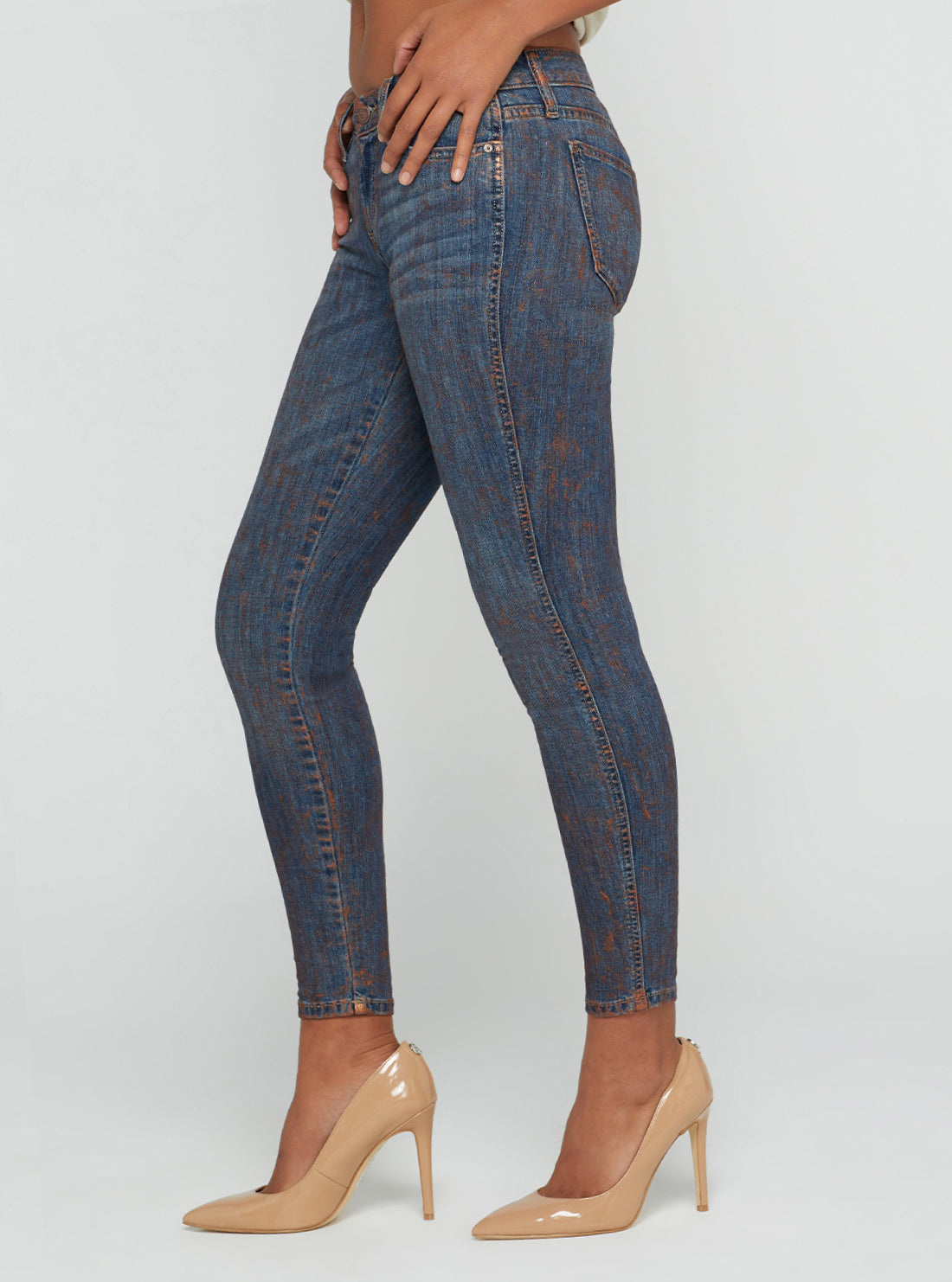 Low-Rise Power Skinny Denim Jeans In Hot Springs Wash Low-Rise Power Skinny Denim Jeans In Hot Springs Wash