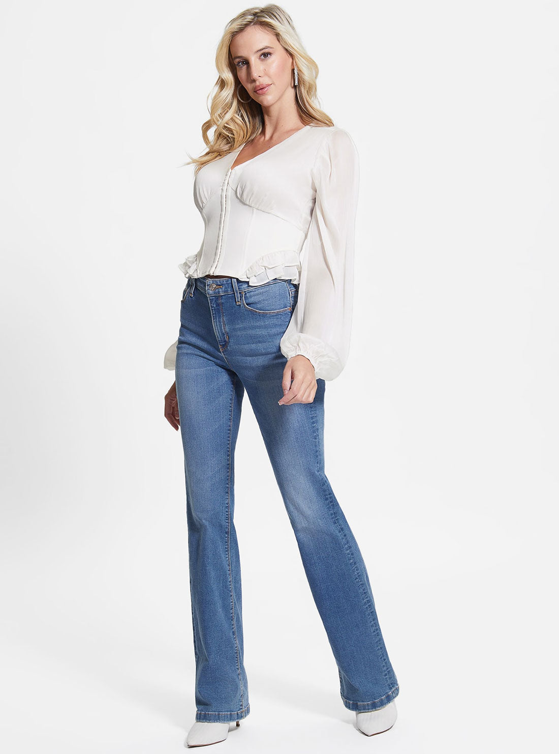 Eco Dove White Hamiri Corset Top Eco Dove White Hamiri Corset Top