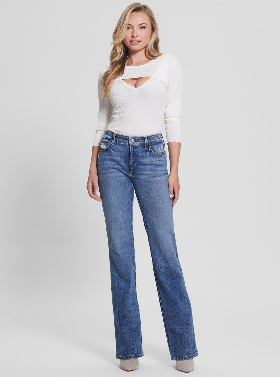 Eco White Marion Knit Top Eco White Marion Knit Top