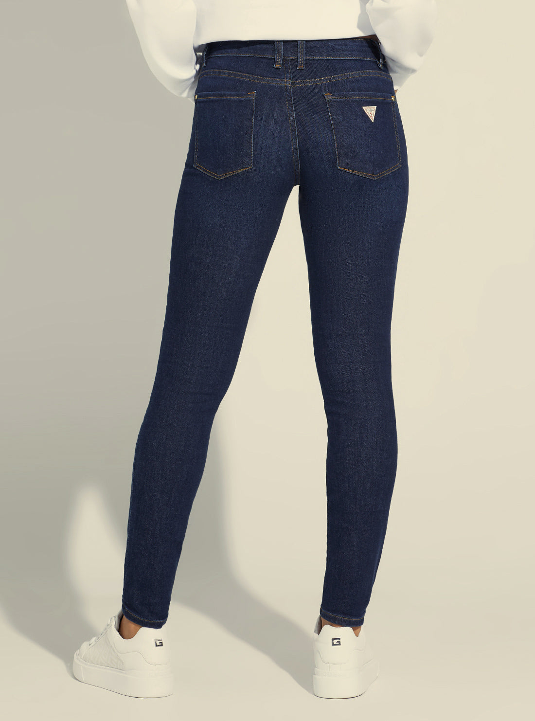 Annette Mid-Rise Skinny Denim Jeans in Dark Wash Annette Mid-Rise Skinny Denim Jeans in Dark Wash
