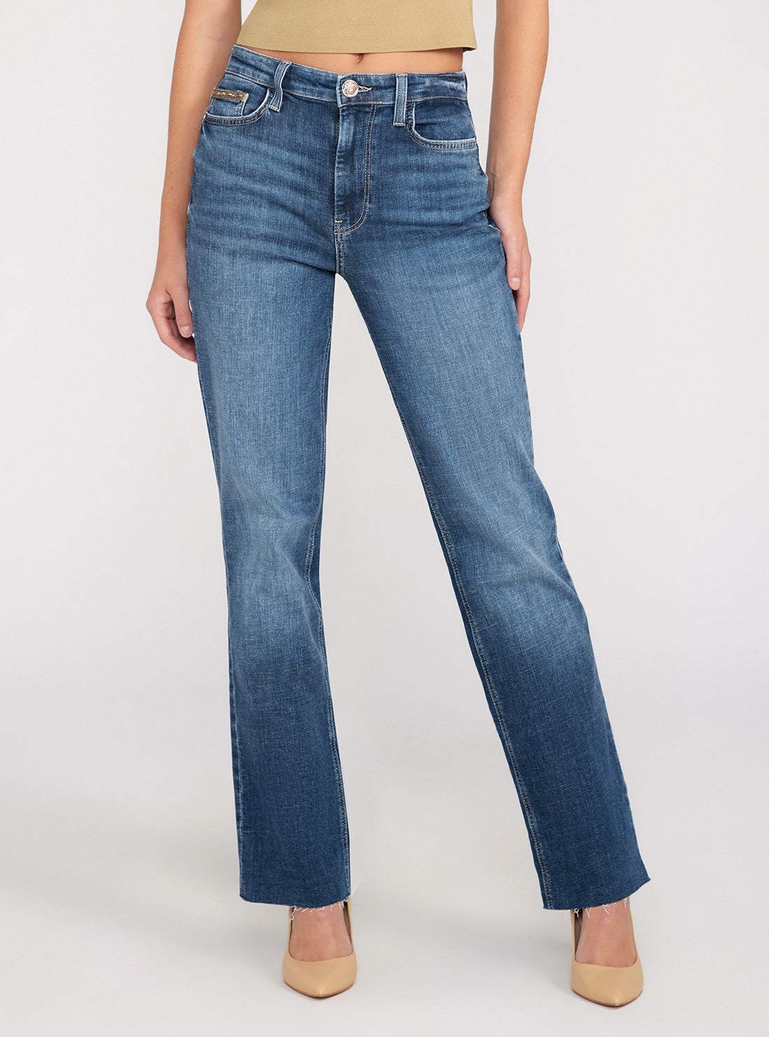 Mid-Rise Straight Leg 80s Denim Jeans In Etosha Wash Mid-Rise Straight Leg 80s Denim Jeans In Etosha Wash