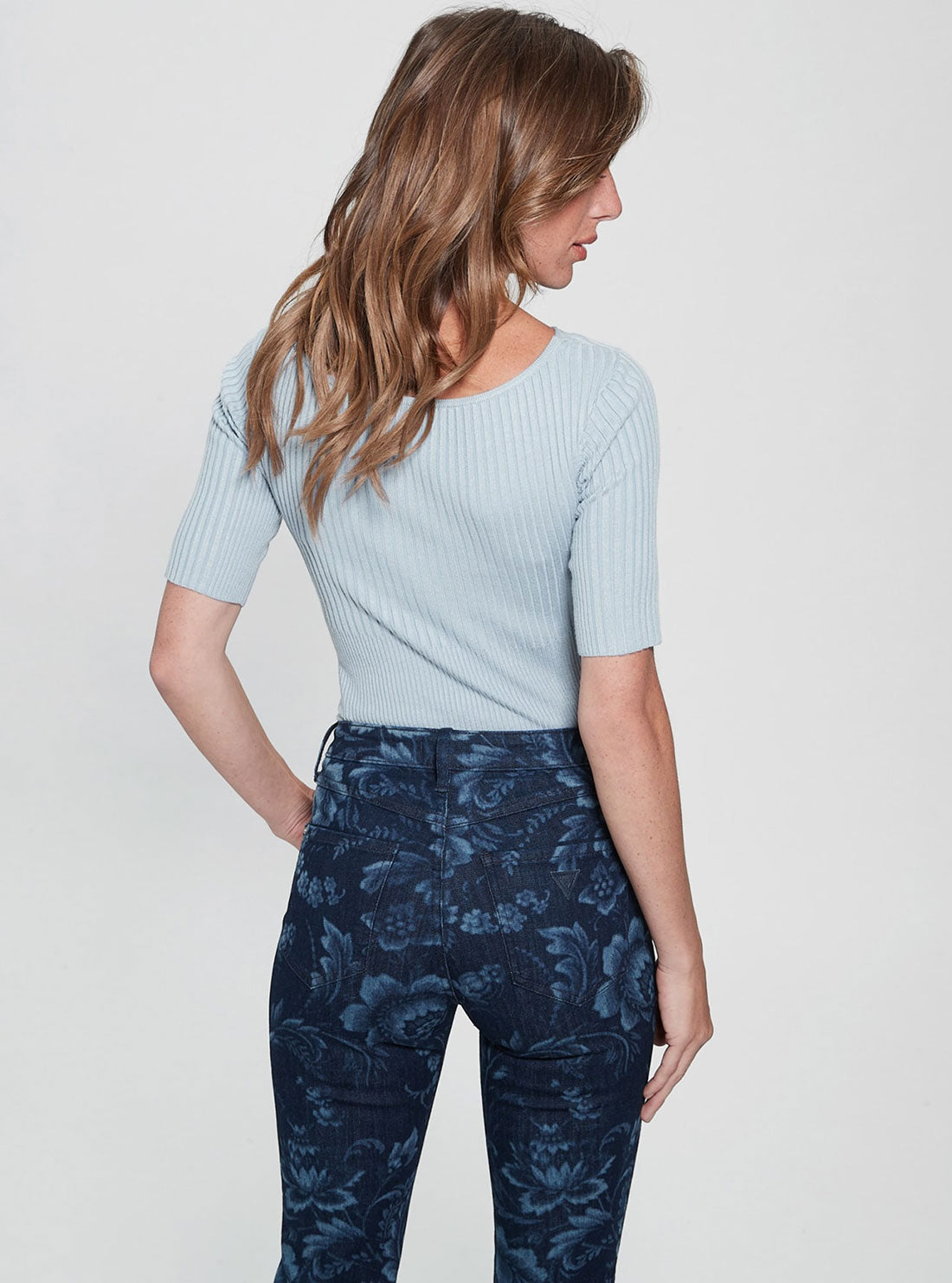 Eco Blue Aysha Reversible Knit Top Eco Blue Aysha Reversible Knit Top
