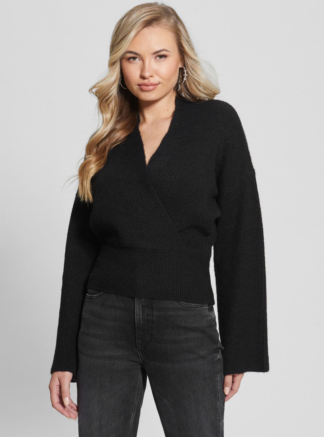 Eco Black Kimono Nora Knit Top Eco Black Kimono Nora Knit Top