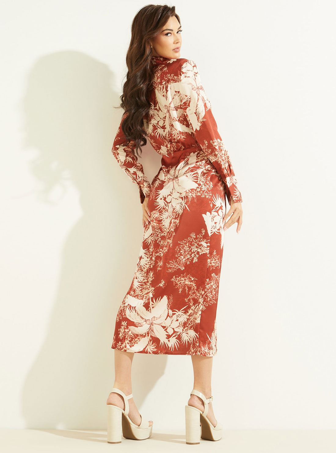 Eco Red Print Dorothee Maxi Dress Eco Red Print Dorothee Maxi Dress