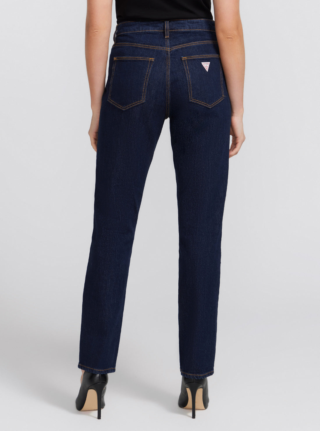 Eco Girly Mid-Rise Denim Jeans in Dark Blue Eco Girly Mid-Rise Denim Jeans in Dark Blue