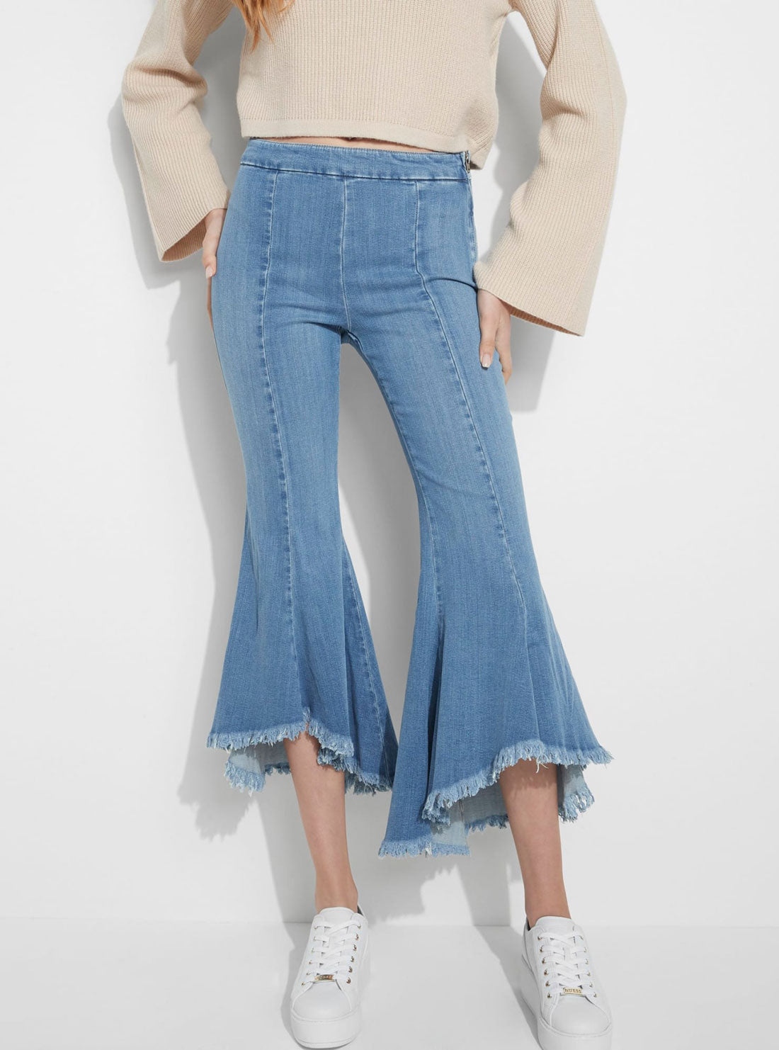 High-Rise Flare Denim Jeans in Sophia Wash High-Rise Flare Denim Jeans in Sophia Wash