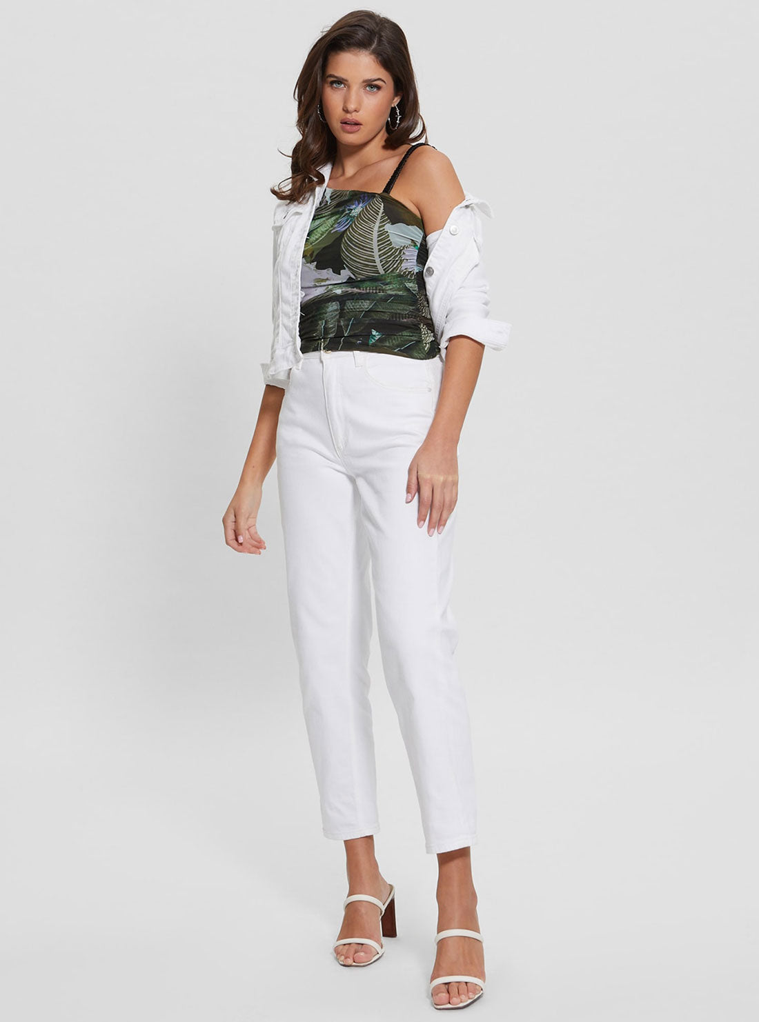 Eco Moonlit Tropic Garden Dinah Top Eco Moonlit Tropic Garden Dinah Top