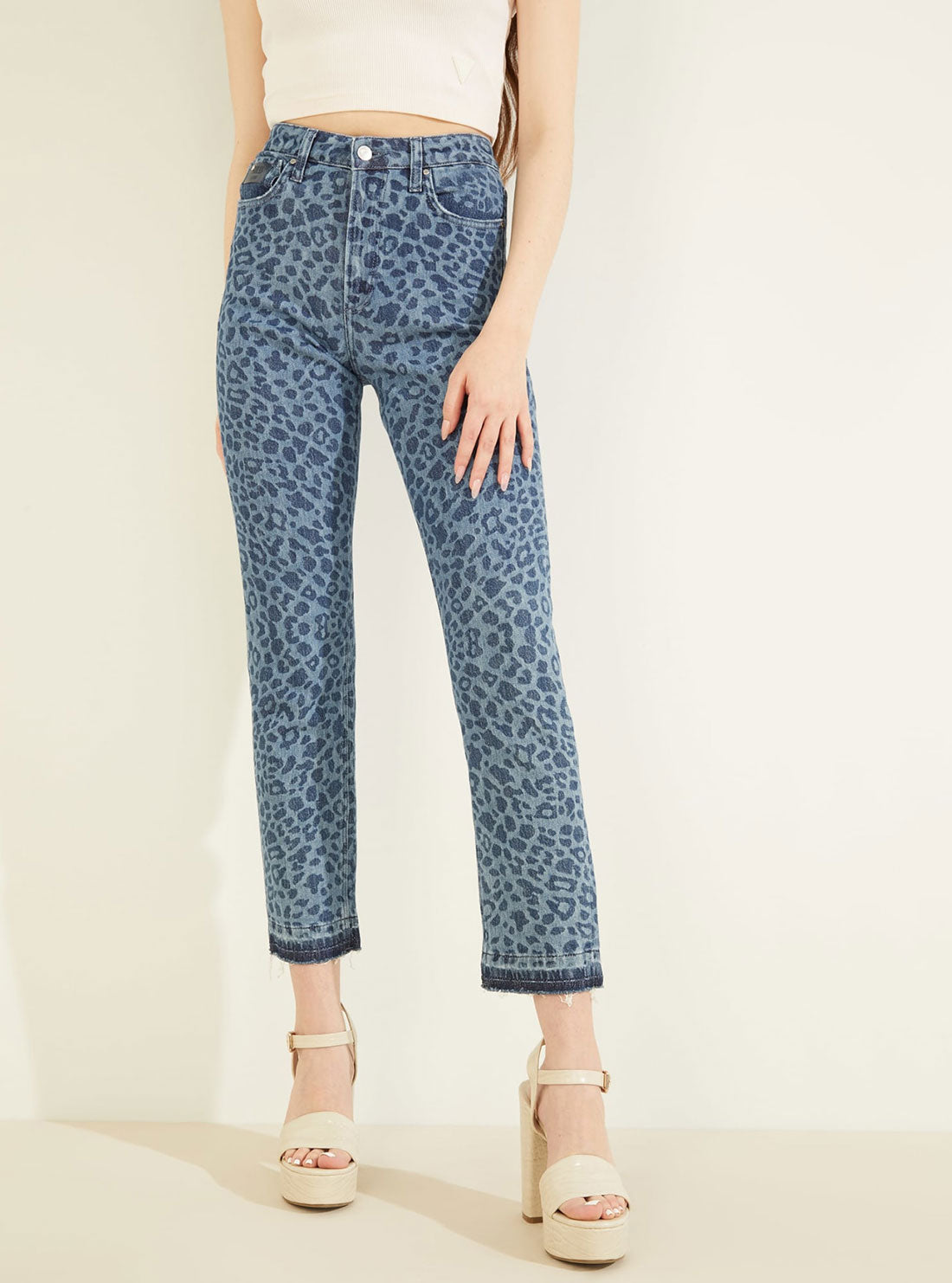 High-Rise Slim Fit Girly Denim Jeans In Leo Jade Wash High-Rise Slim Fit Girly Denim Jeans In Leo Jade Wash