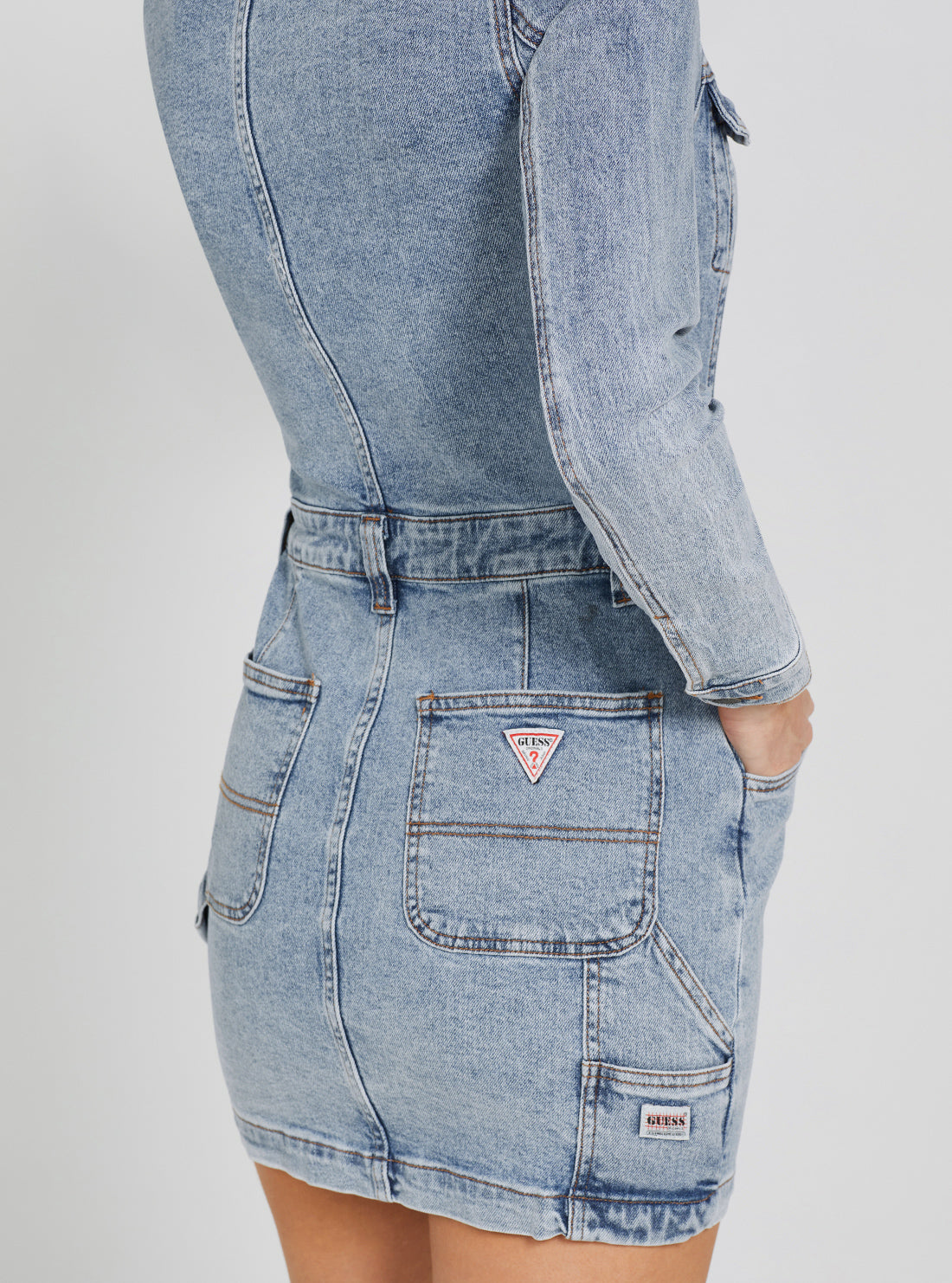 Guess Originals Denim Blue Danielle Mini Dress Guess Originals Denim Blue Danielle Mini Dress