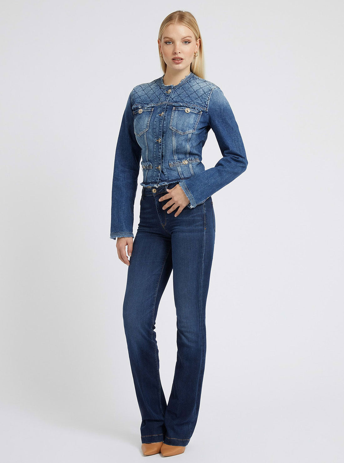 Eco Mid-Rise Slim Sexy Boot Denim Jeans In Carrie Dark Wash Eco Mid-Rise Slim Sexy Boot Denim Jeans In Carrie Dark Wash