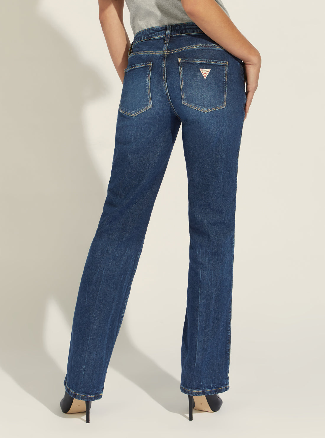 Low-Rise Sexy Straight Denim Jeans In Refined Vintage Wash Low-Rise Sexy Straight Denim Jeans In Refined Vintage Wash