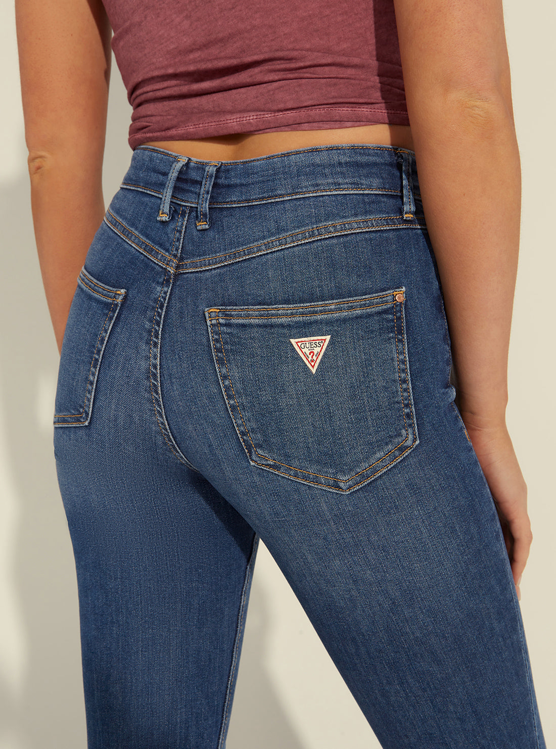 High-Rise Skinny Denim Jeans In Carrie Mid Wash High-Rise Skinny Denim Jeans In Carrie Mid Wash
