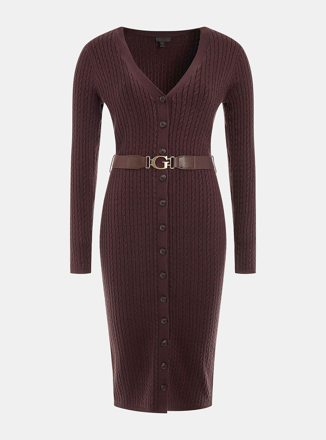Eco Brown Lena Cardigan Midi Dress Eco Brown Lena Cardigan Midi Dress