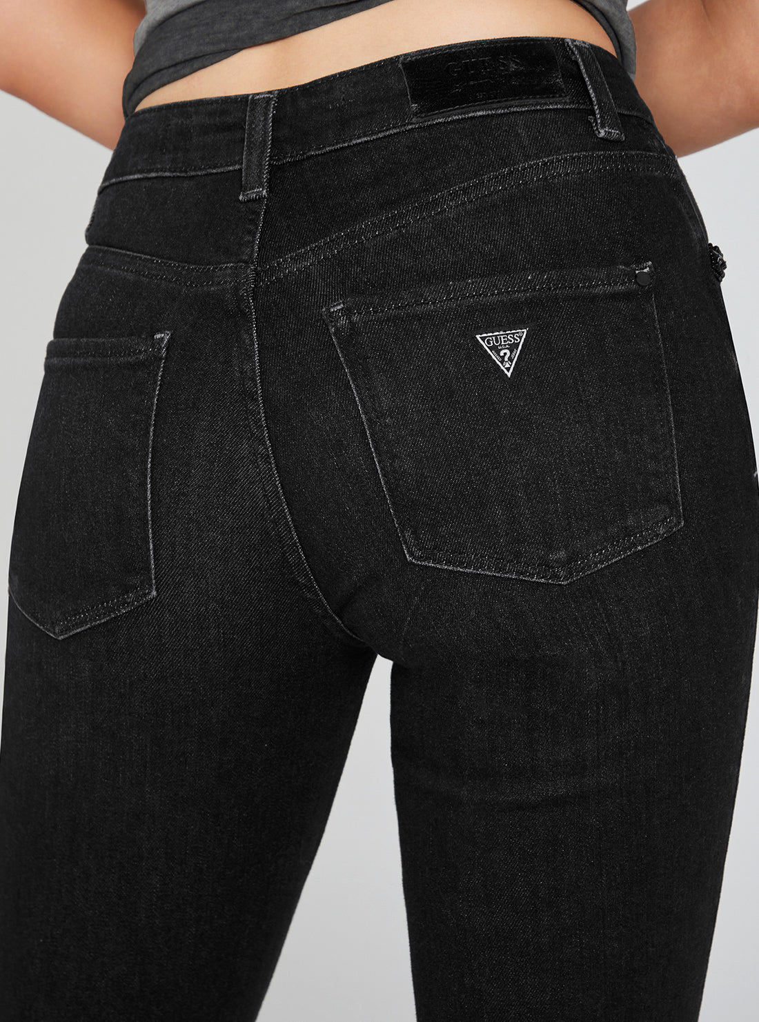 High-Rise Sexy Straight Leg Denim Jeans In Orbit Wash High-Rise Sexy Straight Leg Denim Jeans In Orbit Wash
