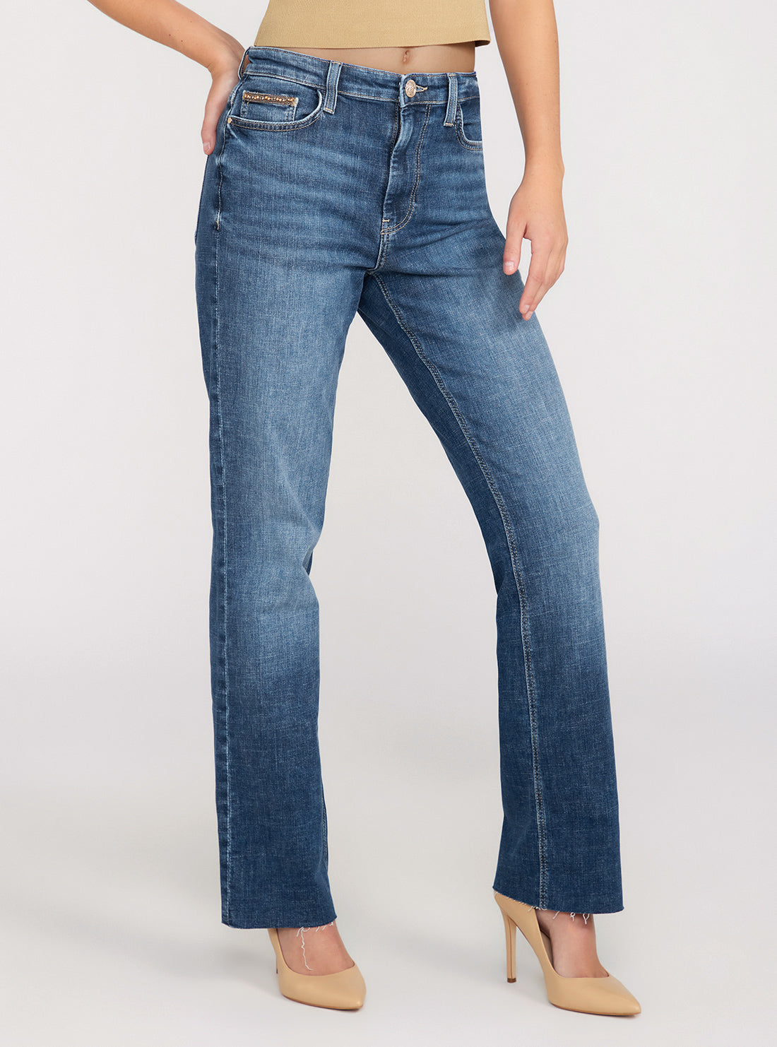 Mid-Rise Straight Leg 80s Denim Jeans In Etosha Wash Mid-Rise Straight Leg 80s Denim Jeans In Etosha Wash