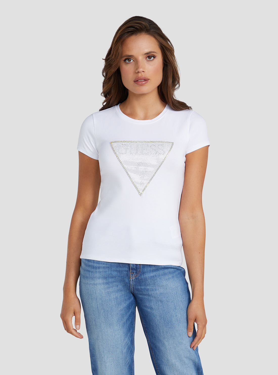 Eco White Crystal Logo T-Shirt Eco White Crystal Logo T-Shirt