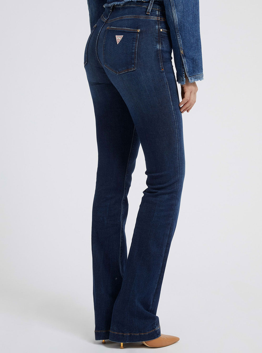 Eco Mid-Rise Slim Sexy Boot Denim Jeans In Carrie Dark Wash Eco Mid-Rise Slim Sexy Boot Denim Jeans In Carrie Dark Wash