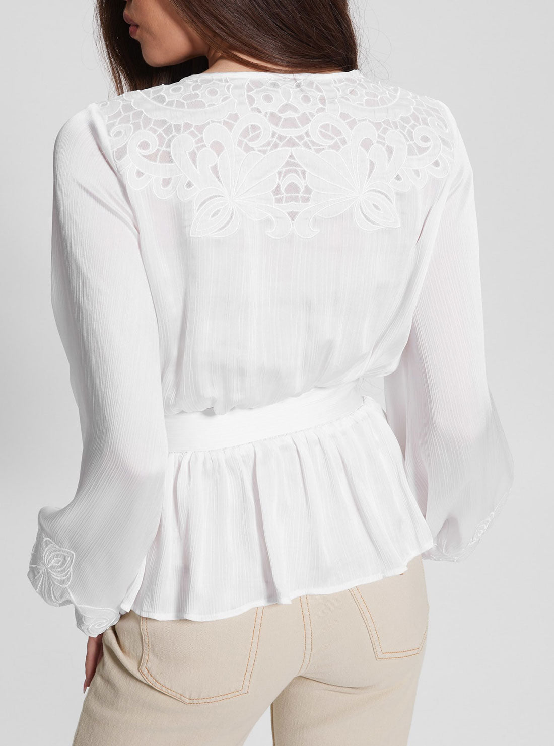Eco White Adora Wrap Top Eco White Adora Wrap Top