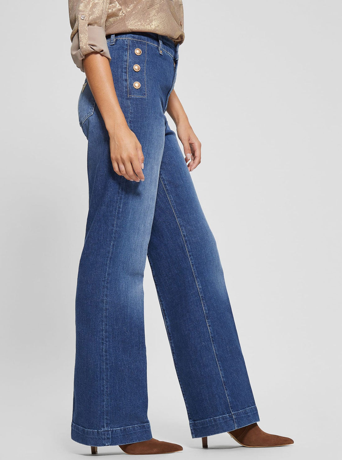 High-Rise Flare Faye Denim Jeans in Enlightment Wash High-Rise Flare Faye Denim Jeans in Enlightment Wash