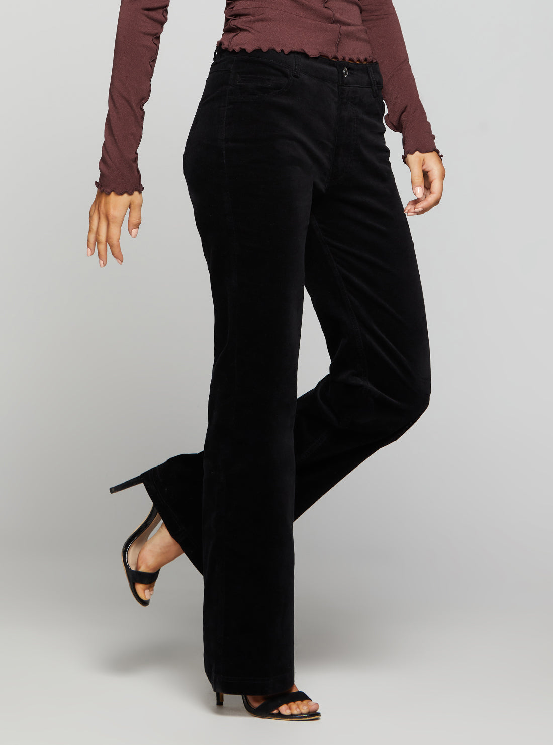 Mid-Rise Sexy Boot Denim Jeans In Jet Black Wash Mid-Rise Sexy Boot Denim Jeans In Jet Black Wash