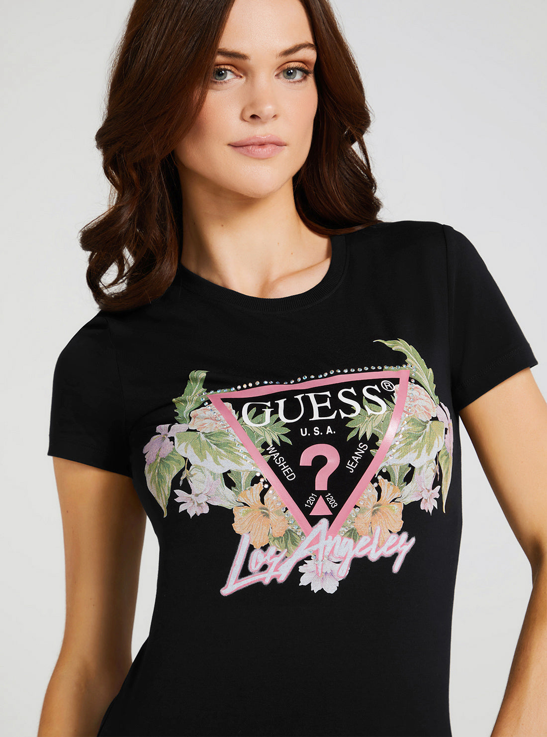 Eco Black Flowers Logo T-Shirt Eco Black Flowers Logo T-Shirt