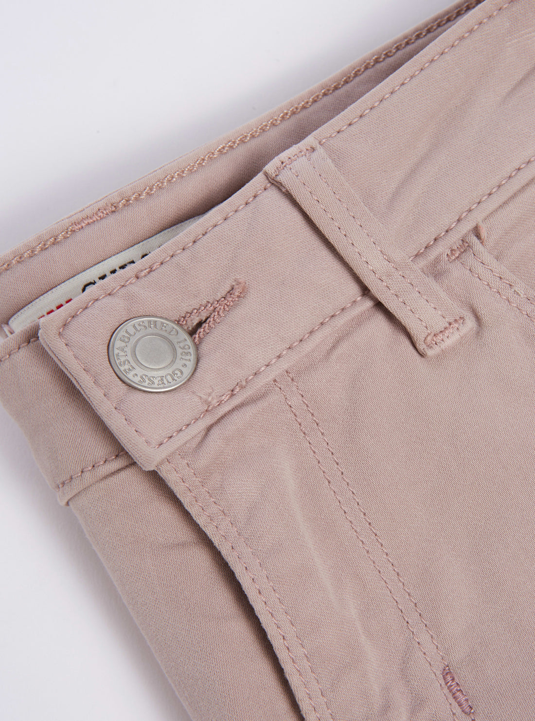Mid-Rise Curvy Fit Skinny Denim Jeans In Rose Taupe Mid-Rise Curvy Fit Skinny Denim Jeans In Rose Taupe