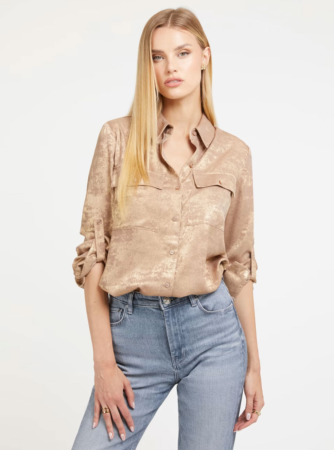Gold Metallic Annamaria Top Gold Metallic Annamaria Top
