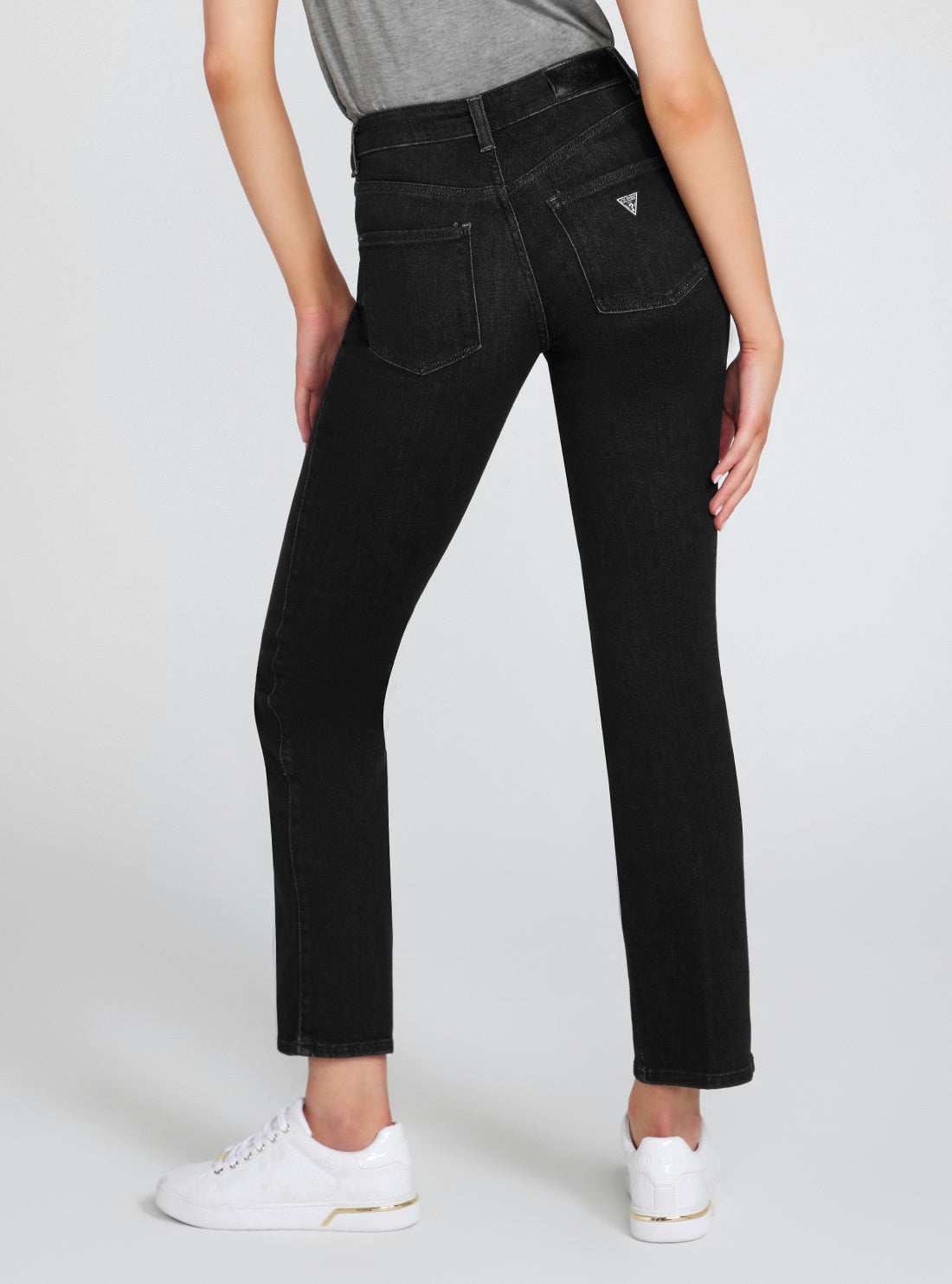 High-Rise Sexy Straight Leg Denim Jeans In Orbit Wash High-Rise Sexy Straight Leg Denim Jeans In Orbit Wash