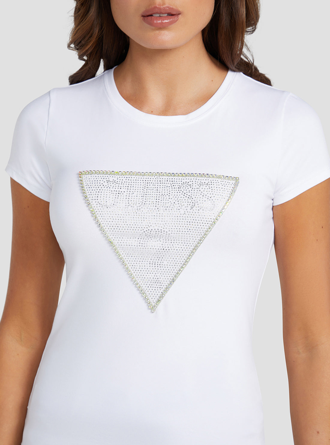 Eco White Crystal Logo T-Shirt Eco White Crystal Logo T-Shirt