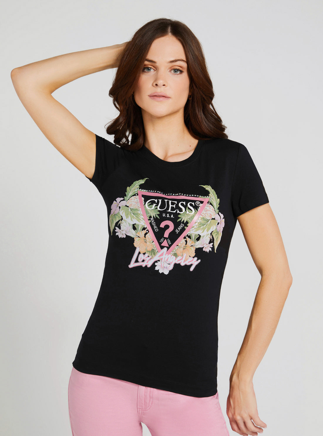 Eco Black Flowers Logo T-Shirt Eco Black Flowers Logo T-Shirt
