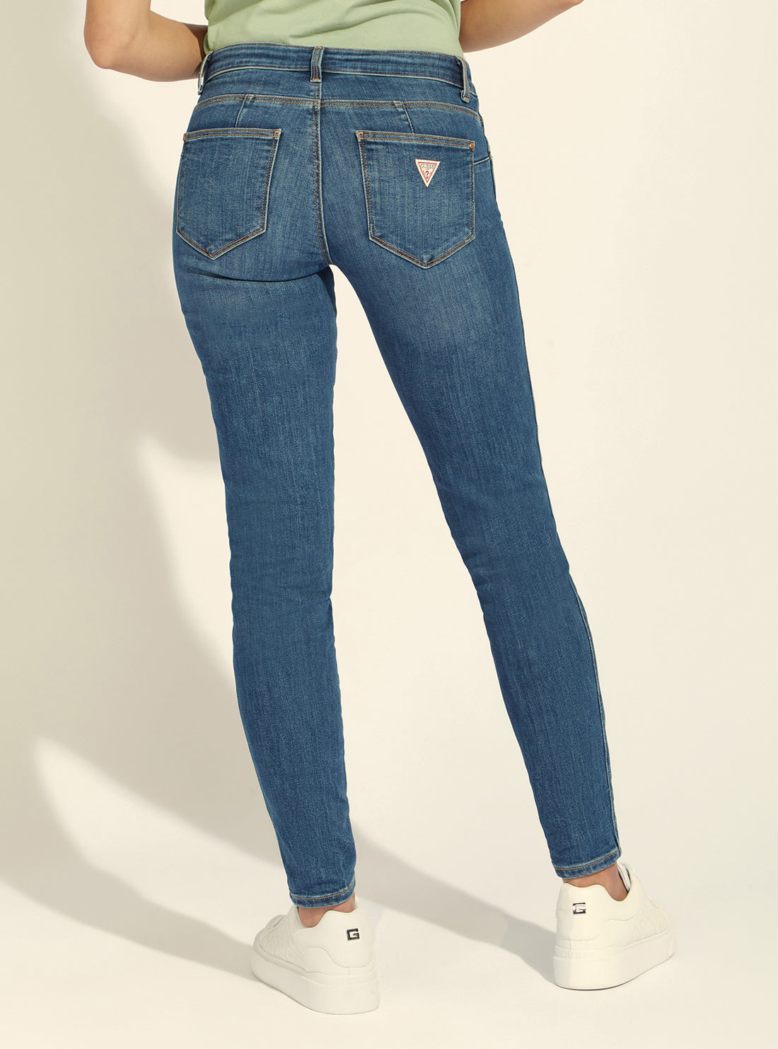 Mid-Rise Skinny Curve Denim Jeans in Carry Mid Wash Mid-Rise Skinny Curve Denim Jeans in Carry Mid Wash