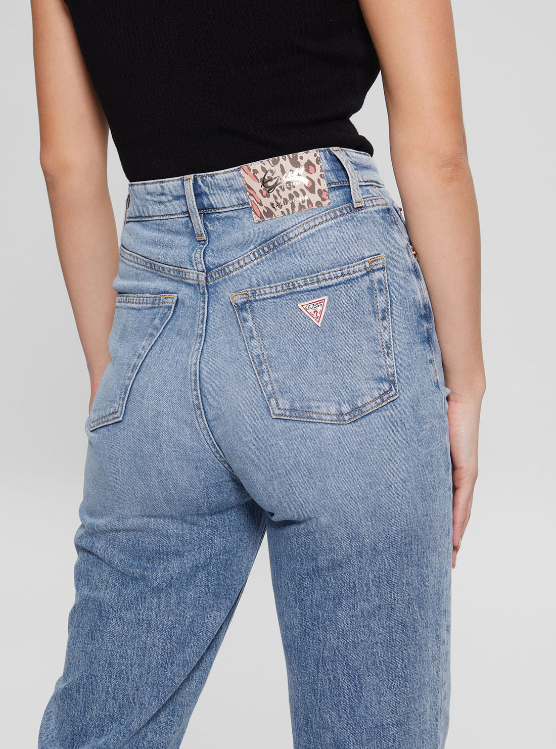 Eco High-Rise Melrose Wide Leg Denim Jeans In Target Blue Wash Eco High-Rise Melrose Wide Leg Denim Jeans In Target Blue Wash