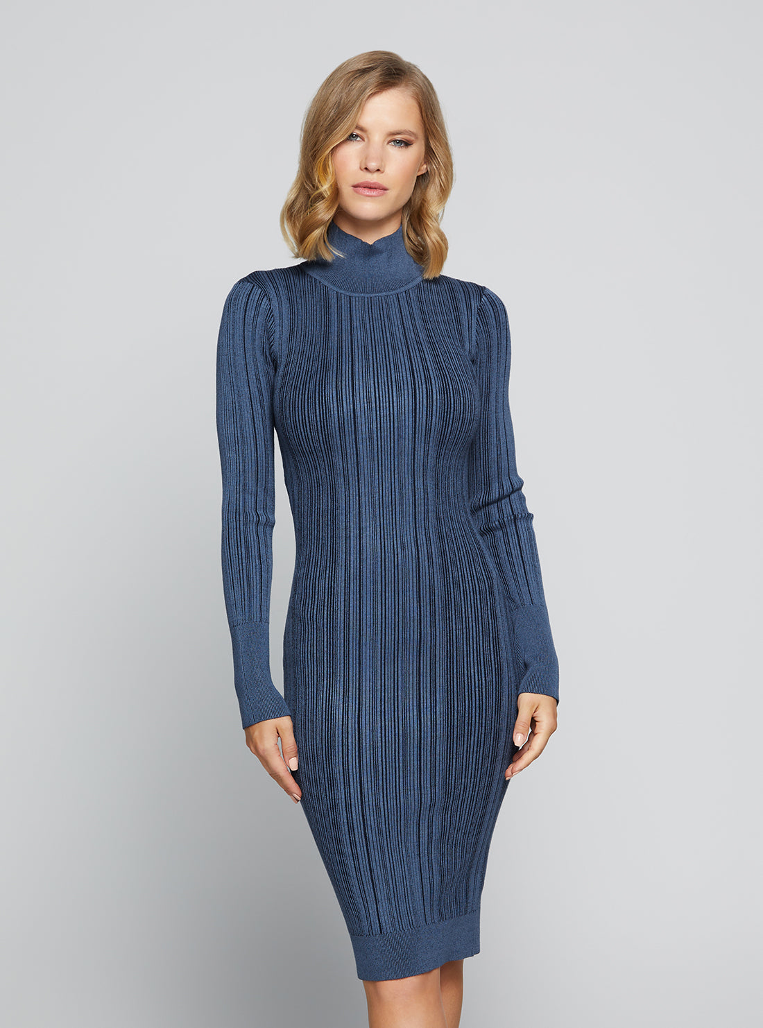 Eco Sea Blue Colette Midi Dress Eco Sea Blue Colette Midi Dress