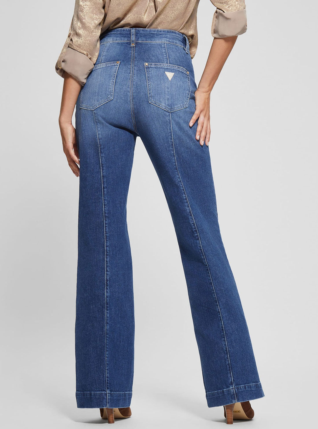 High-Rise Flare Faye Denim Jeans in Enlightment Wash High-Rise Flare Faye Denim Jeans in Enlightment Wash