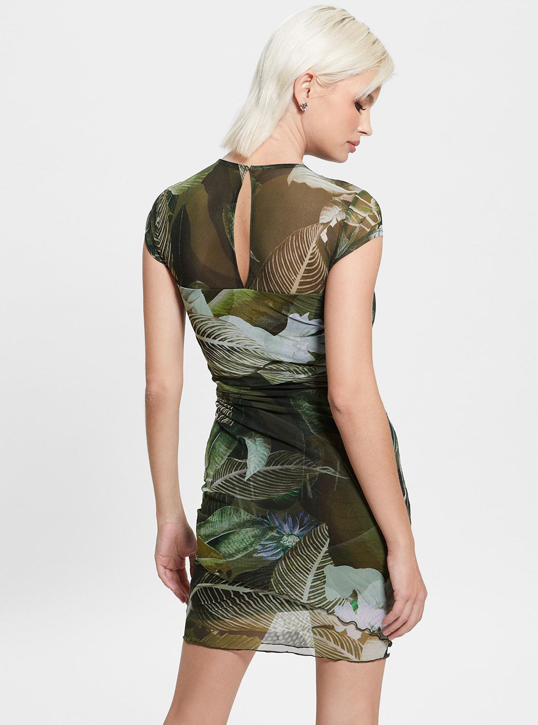Eco Moonlit Tropic Garden Aida Mini Dress Eco Moonlit Tropic Garden Aida Mini Dress