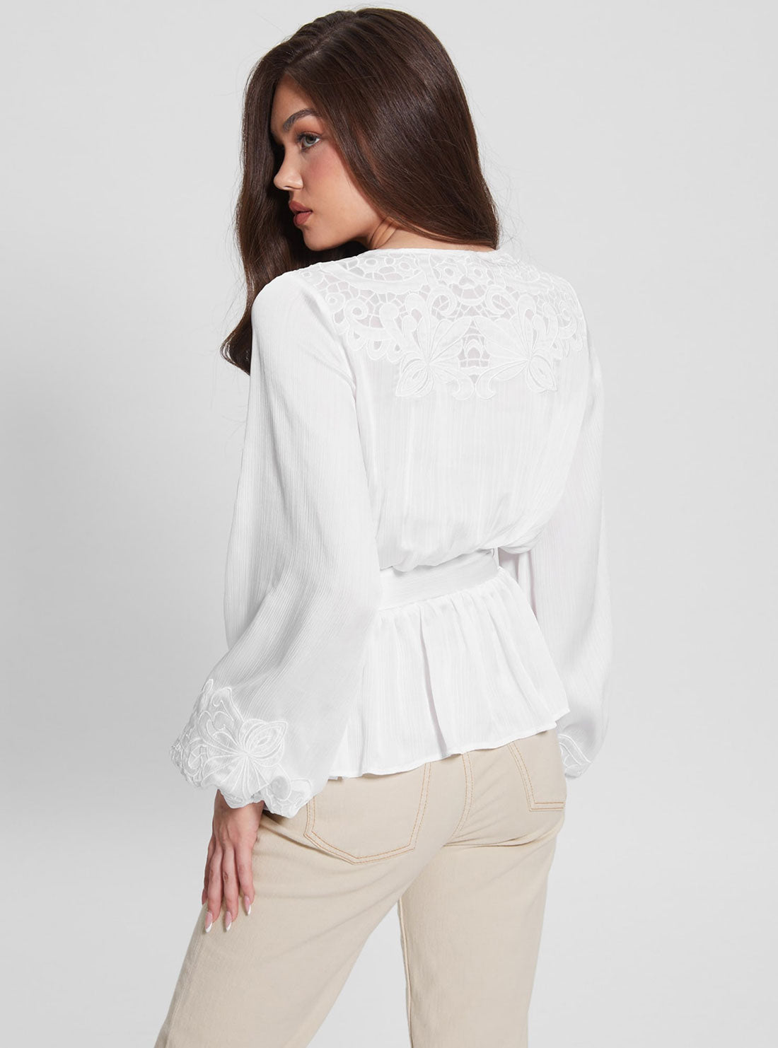 Eco White Adora Wrap Top Eco White Adora Wrap Top