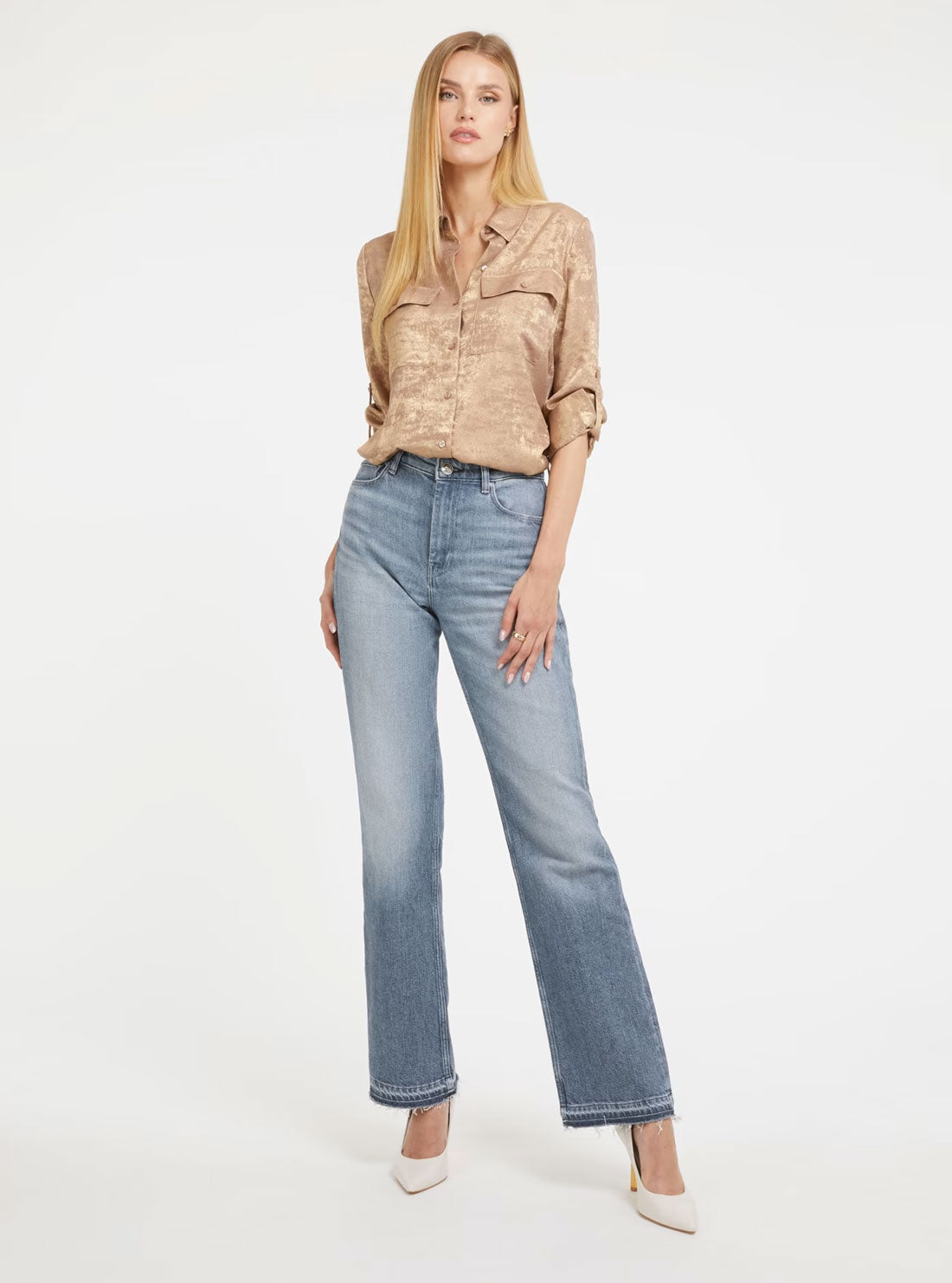 Gold Metallic Annamaria Top Gold Metallic Annamaria Top