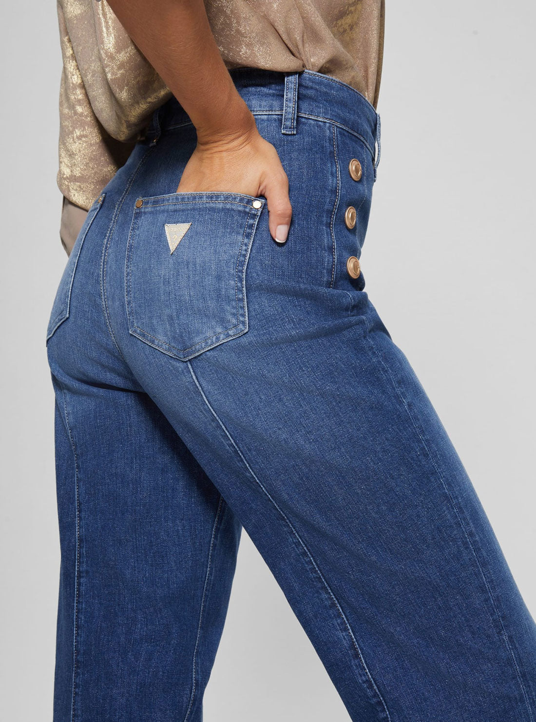 High-Rise Flare Faye Denim Jeans in Enlightment Wash High-Rise Flare Faye Denim Jeans in Enlightment Wash