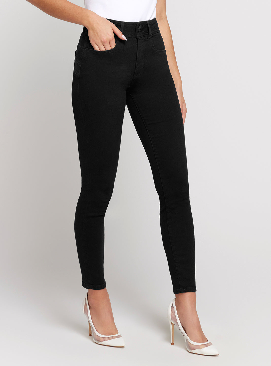 High-Rise Shape Up Denim Jeans in Carrie Black Wash High-Rise Shape Up Denim Jeans in Carrie Black Wash
