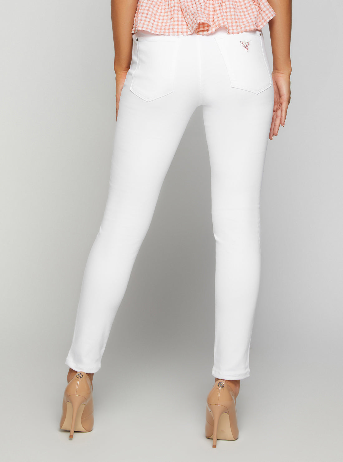 Mid-Rise Sexy Curve Denim Jeans In Pure White Wash Mid-Rise Sexy Curve Denim Jeans In Pure White Wash