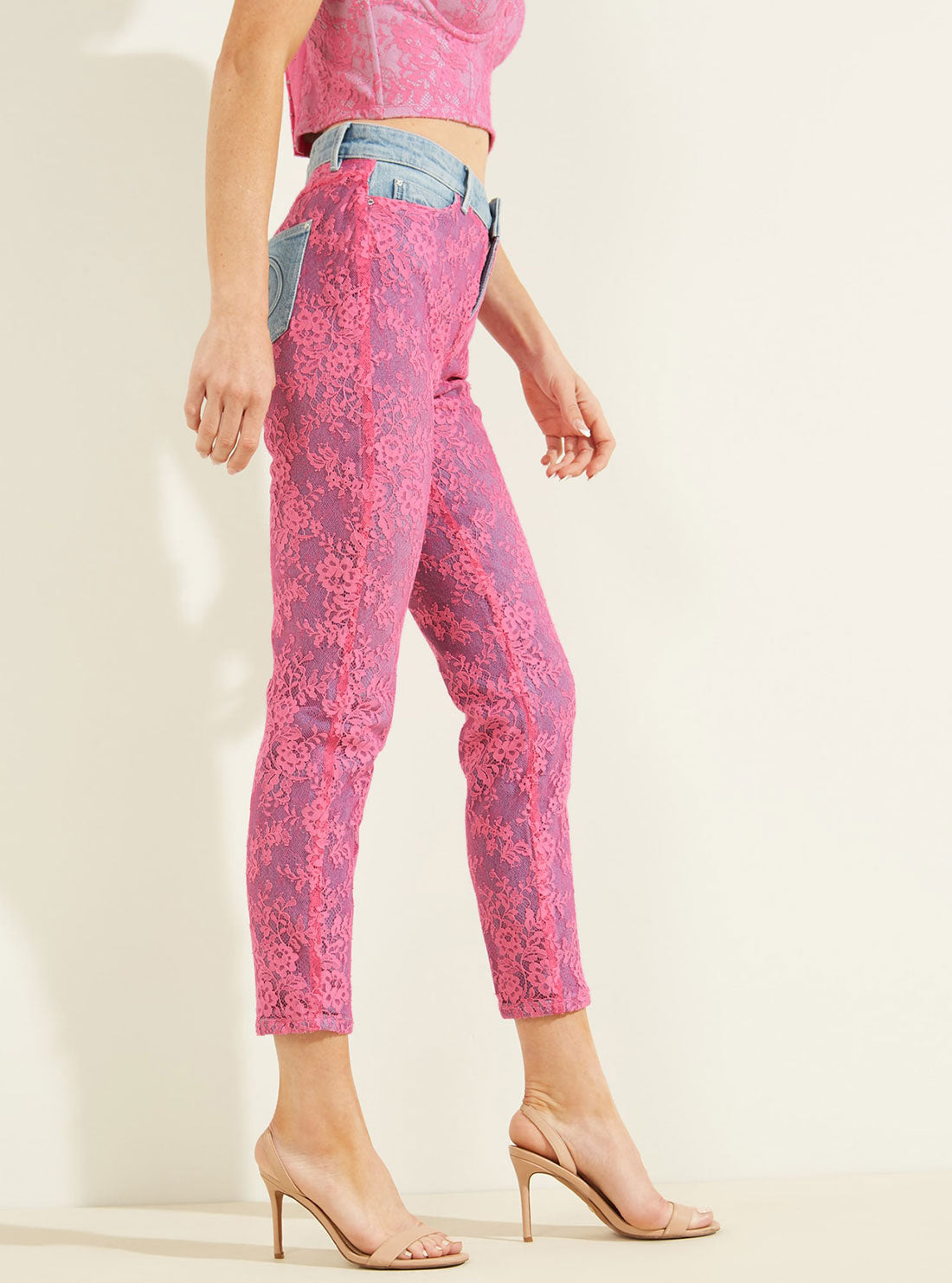High-Rise 1981 Skinny Denim Jeans In Uxia Lace Wash High-Rise 1981 Skinny Denim Jeans In Uxia Lace Wash