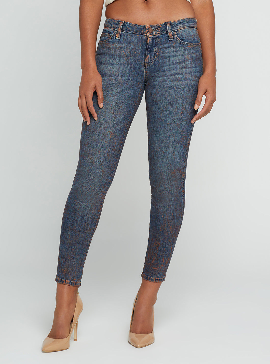 Low-Rise Power Skinny Denim Jeans In Hot Springs Wash Low-Rise Power Skinny Denim Jeans In Hot Springs Wash