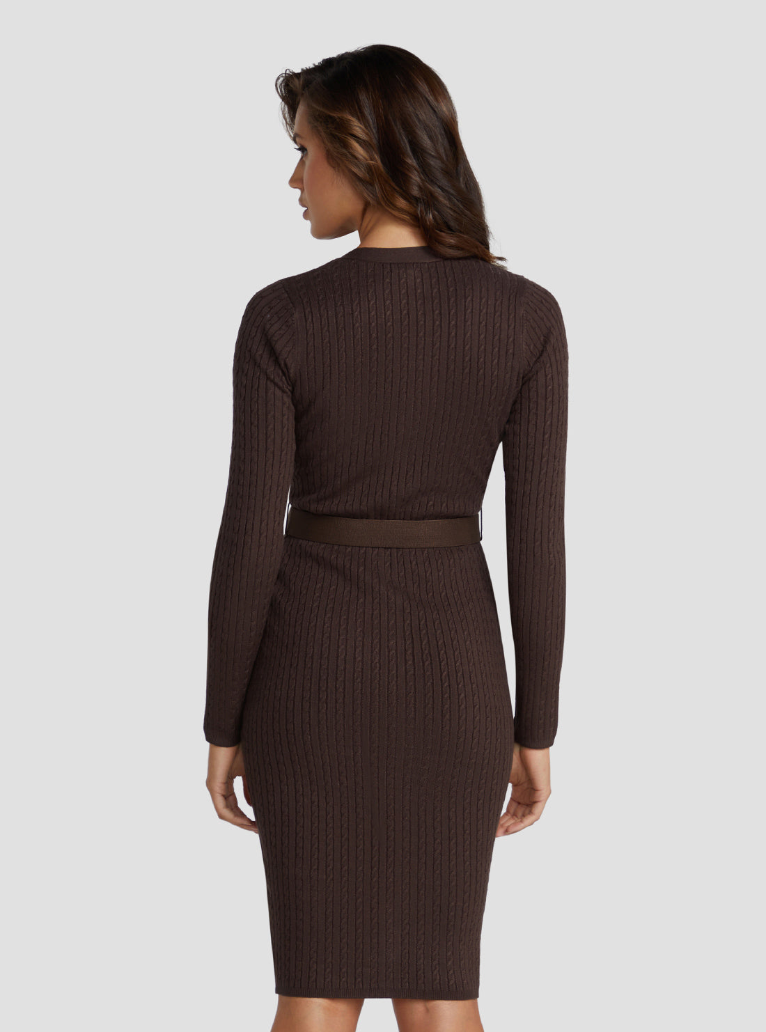 Eco Brown Lena Cardigan Midi Dress Eco Brown Lena Cardigan Midi Dress