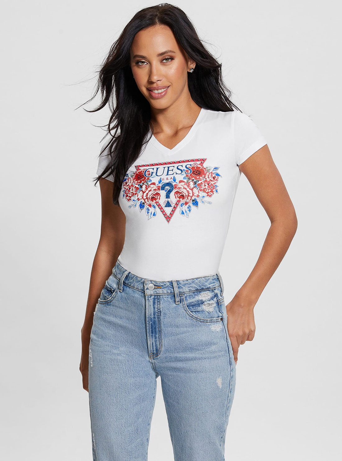 White Rose Triangle Logo T-Shirt White Rose Triangle Logo T-Shirt