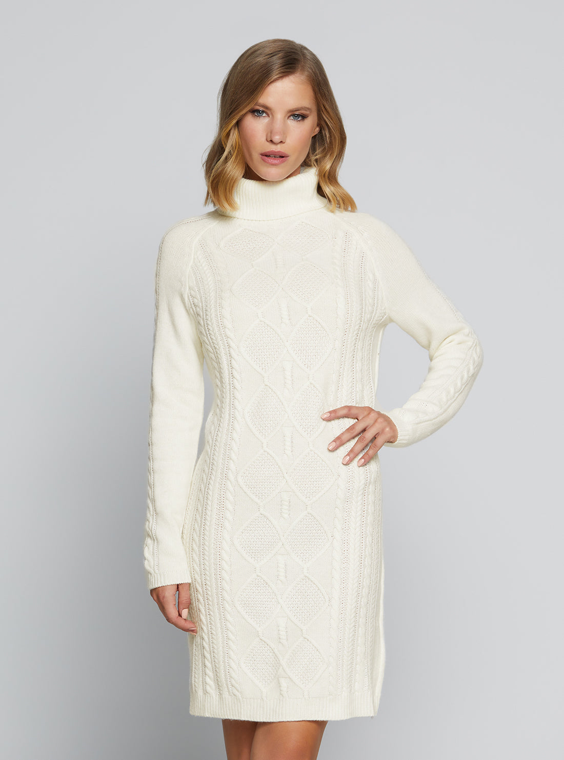 Eco Cream Elisabeth Knit Mini Dress Eco Cream Elisabeth Knit Mini Dress
