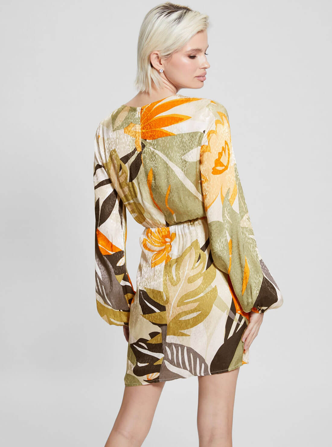 Palm Print Cassia Mini Dress Palm Print Cassia Mini Dress