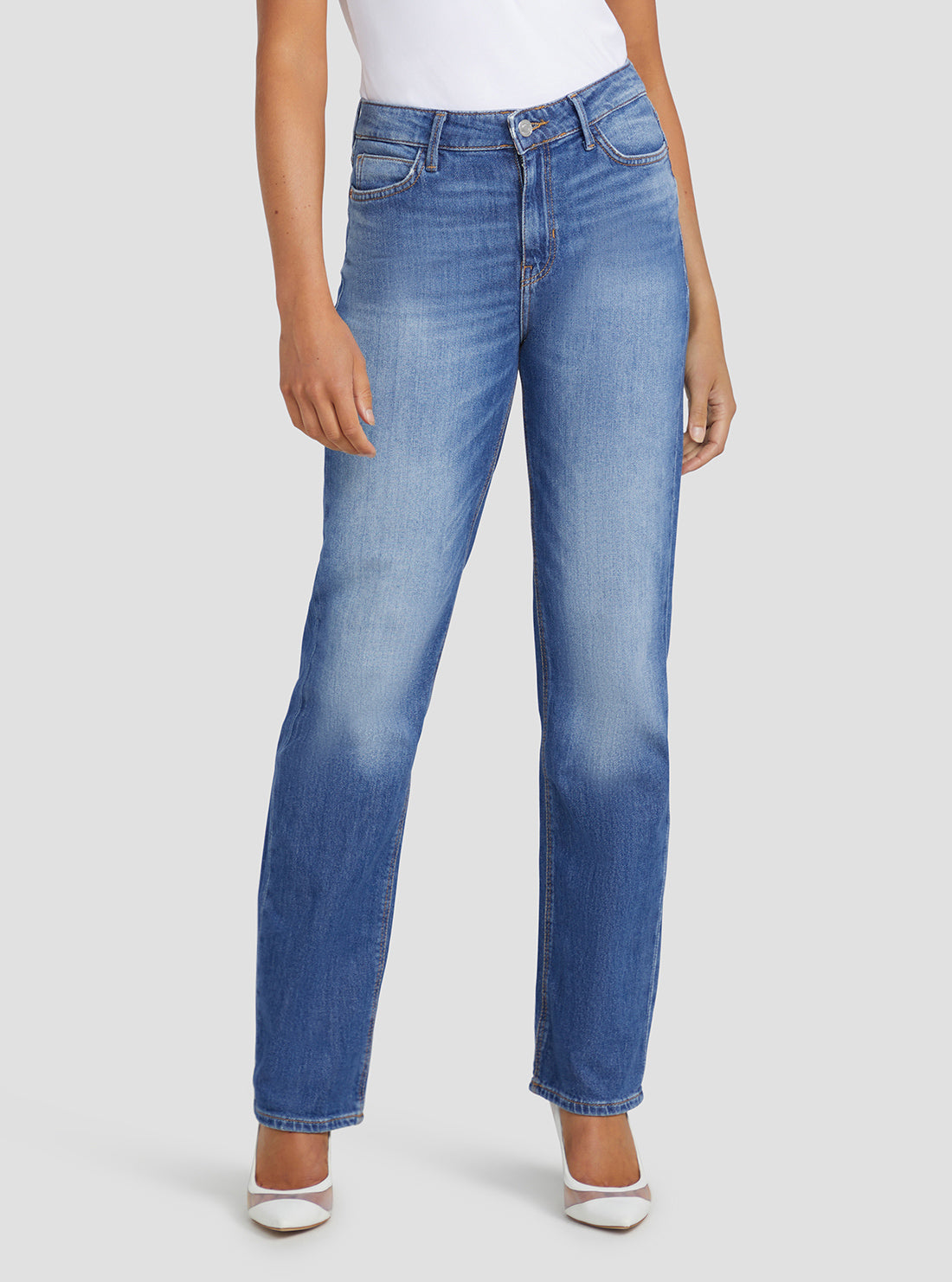 Eco High-Rise 1981 Straight Denim Jeans In Focus Wash Eco High-Rise 1981 Straight Denim Jeans In Focus Wash