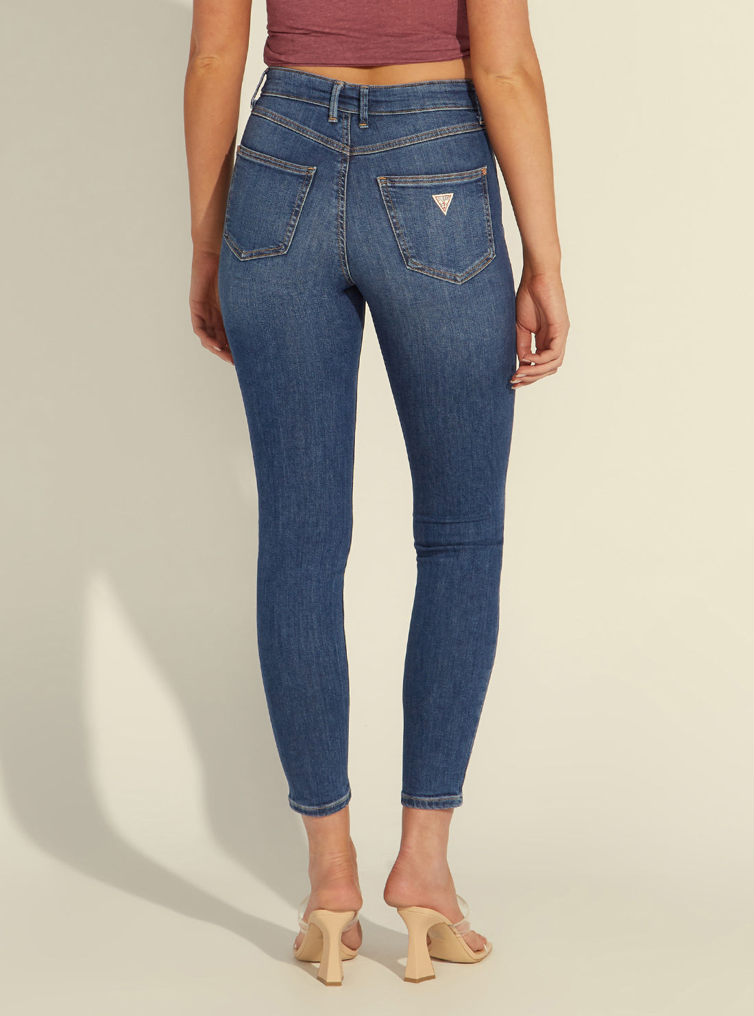 High-Rise Skinny Denim Jeans In Carrie Mid Wash High-Rise Skinny Denim Jeans In Carrie Mid Wash